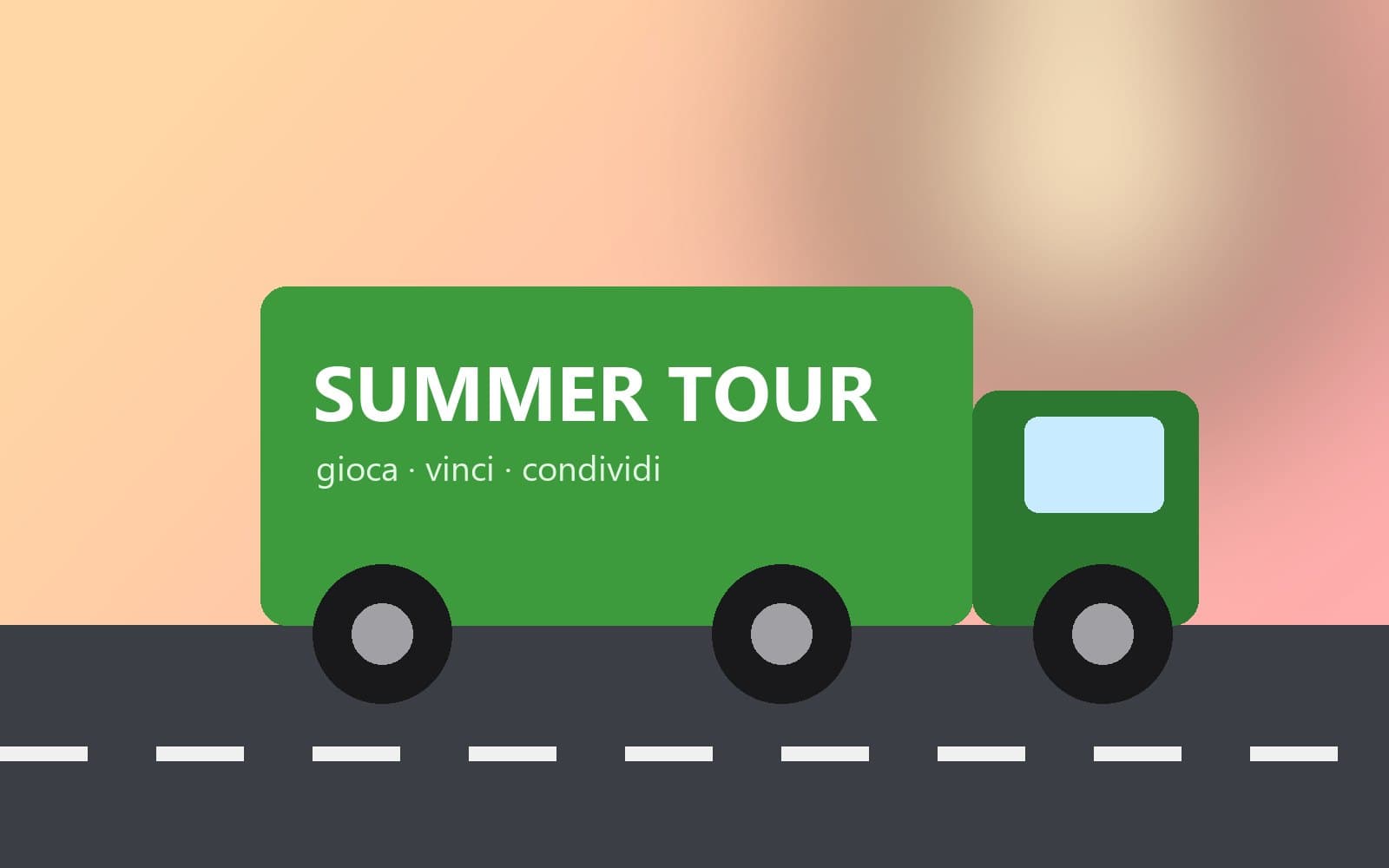 Il truck allestito del tour